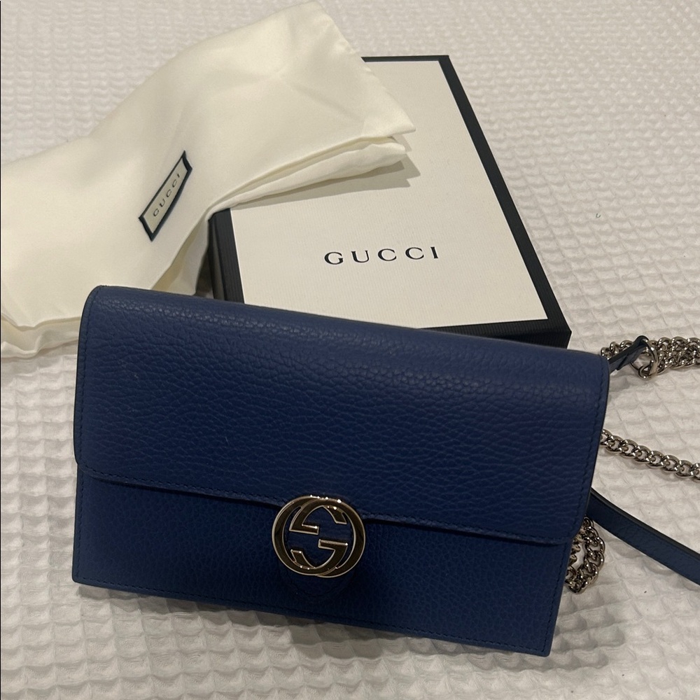 Gucci Navy Crossbody Bag